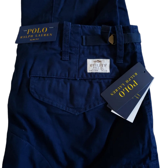 Polo Ralph Lauren Men's Aviator Navy Utility Surplus Slim Fit Cotton Cargo Pants - Picture 12 of 12